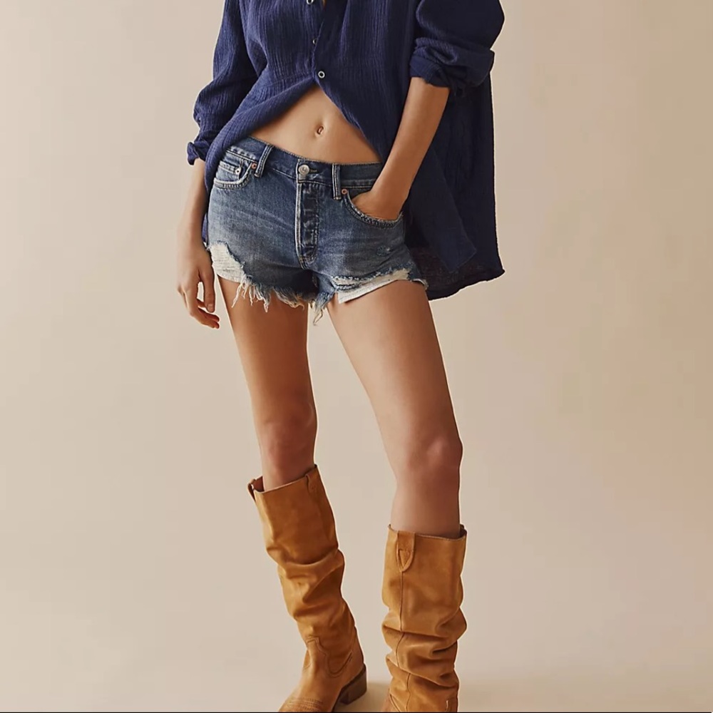 free people loving good vibrations shorts